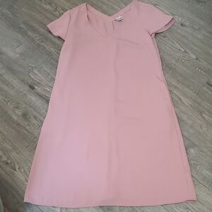 a new day Blush Pink V-Neck Short Sleeve Dress
